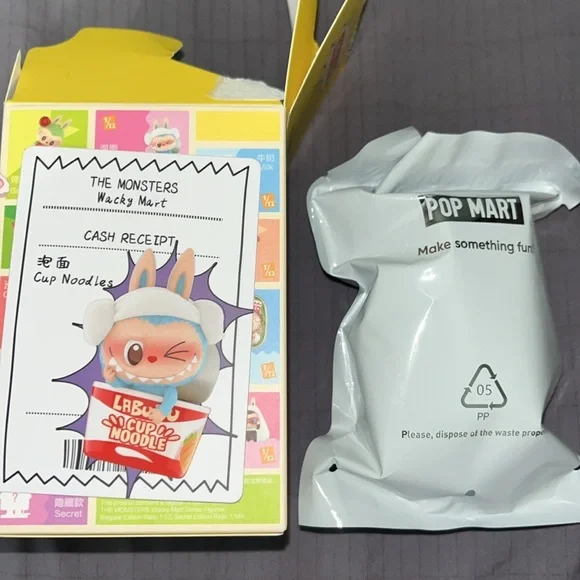 Pop Mart Labubu The Monsters Wacky Mart Series Cup Noodles Figure - Picture 7 of 7